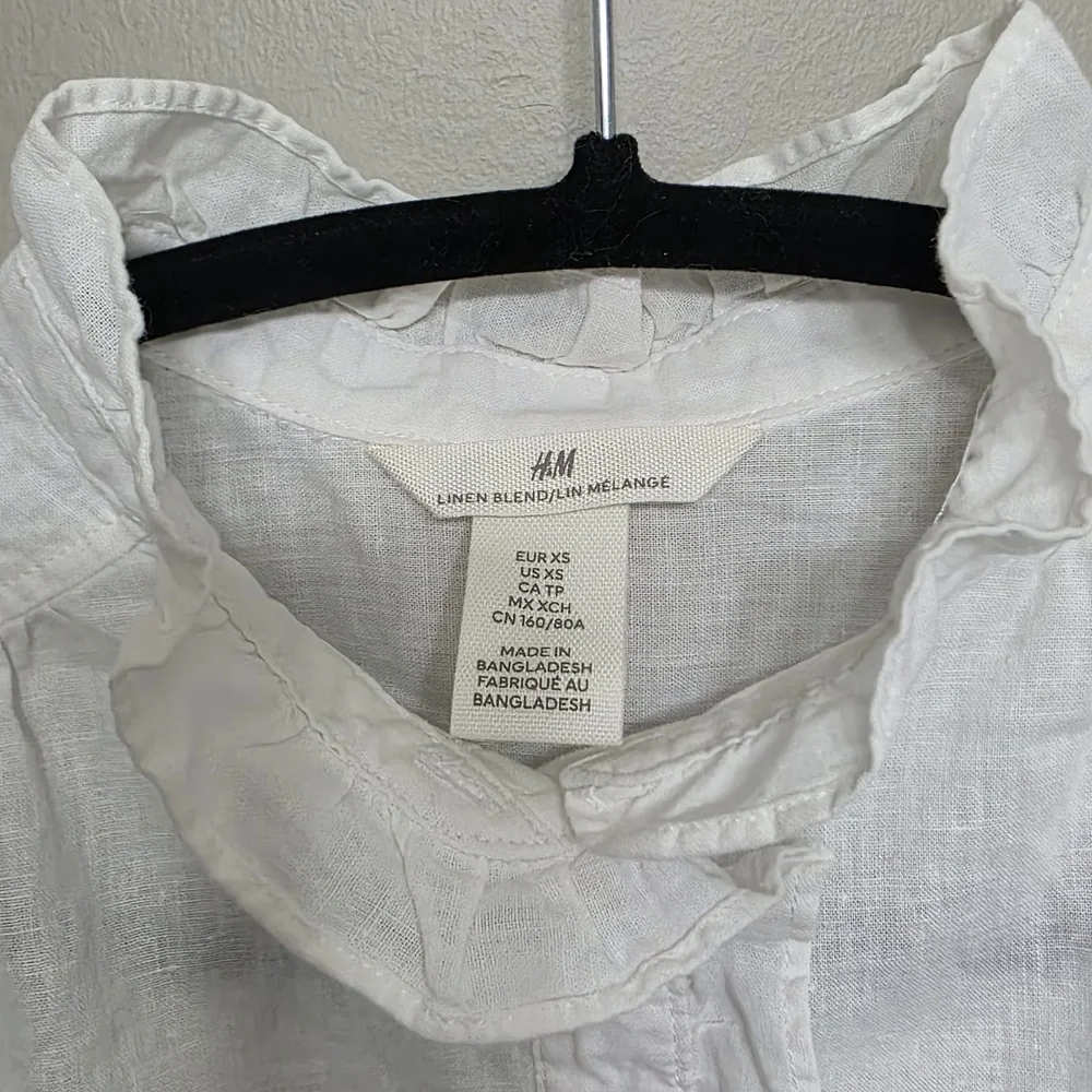 H&M White Ruffled Top - Picture 4 of 5